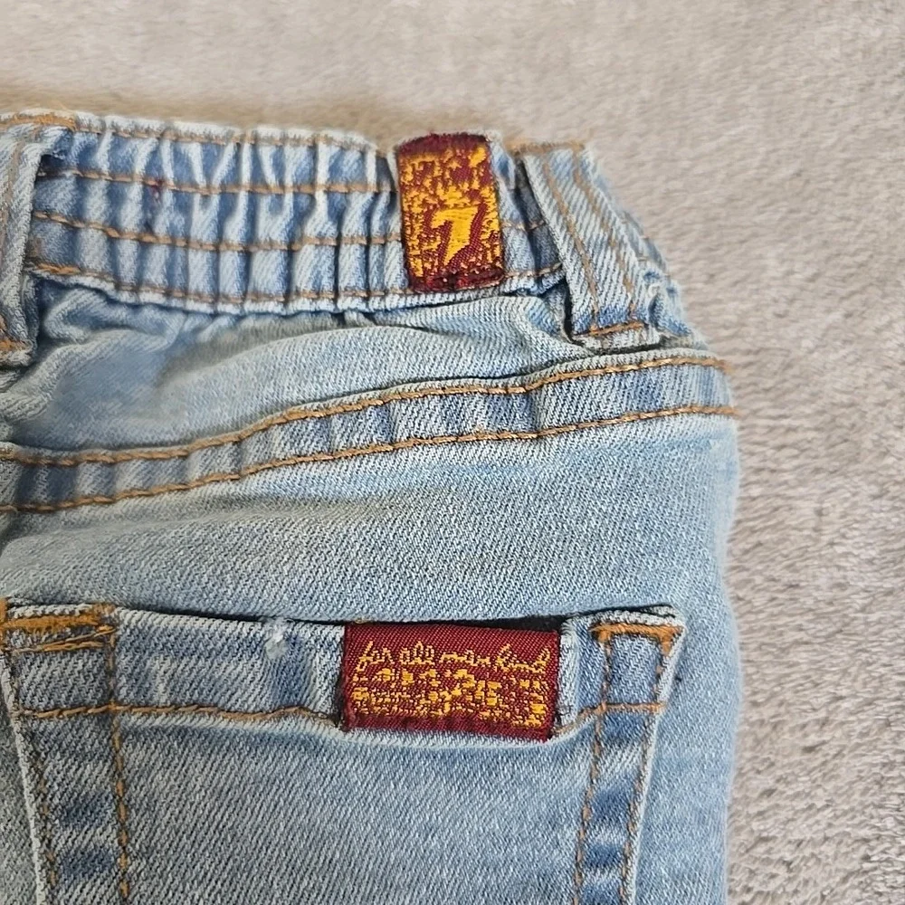 7 For All Mankind Jeans And Shirt Set Boys Jeans 12 M Shirt 24M  Casual Stretchy